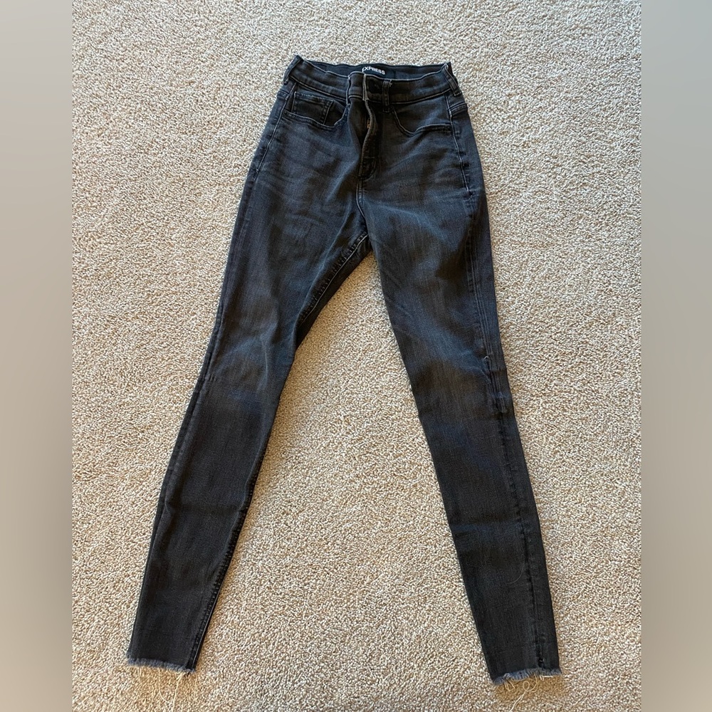 Express high rise skinny jeans